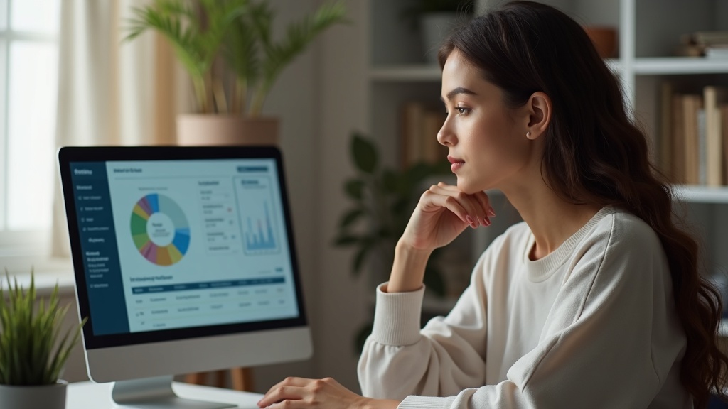 Творець контенту аналізує фінансову панель